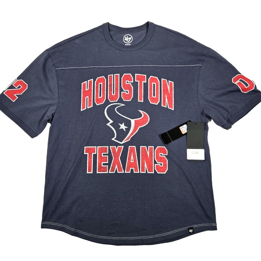 Houston Texans Men's '47 NFL T-Shirt Size Medium Navy Blue Football New